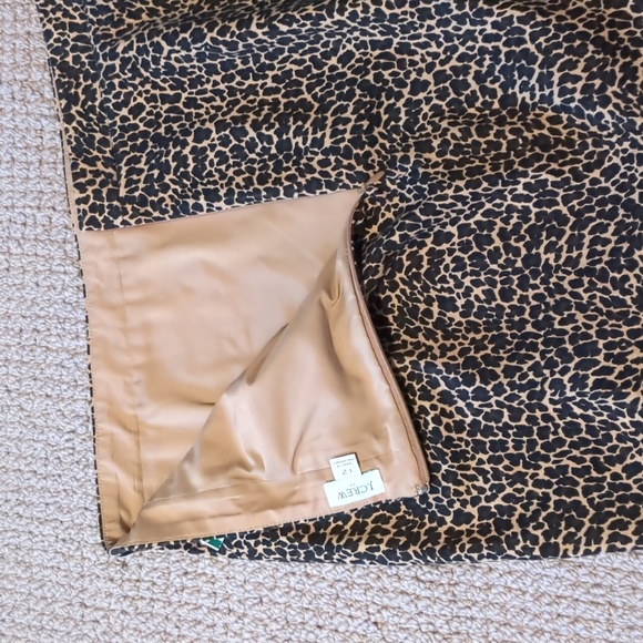 J Crew Leopard Animal Print Pencil Skirt 12 - Picture 5 of 7